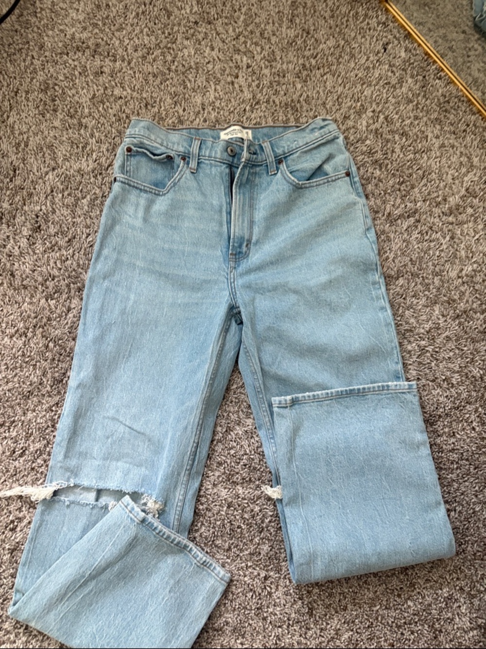 Abercrombie & Fitch Light Blue Straight Leg Women’s Jeans
